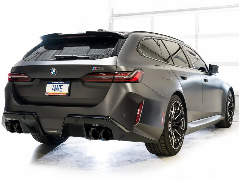 AWE Tuning BMW G90/G99 M5 Touring Edition Cat-Back Exhaust - Diamond Black Tips - Additional View 5