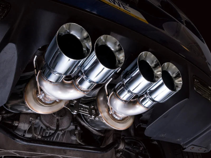 AWE Tuning C6 Chevrolet Corvette Z06/ZR1 Touring Edition Axle-Back Exhaust w/ Chrome Silver Tips - Side View
