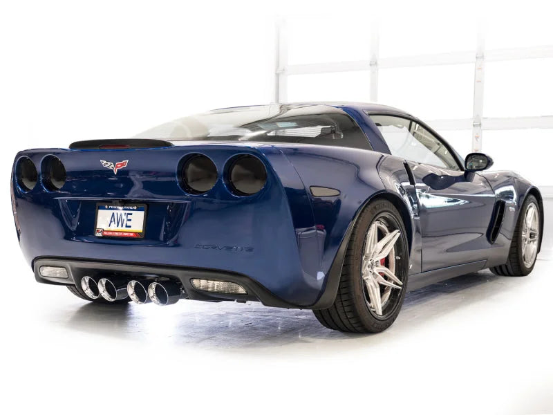AWE Tuning C6 Chevrolet Corvette Z06/ZR1 Touring Edition Axle-Back Exhaust w/ Chrome Silver Tips - Additional View 6