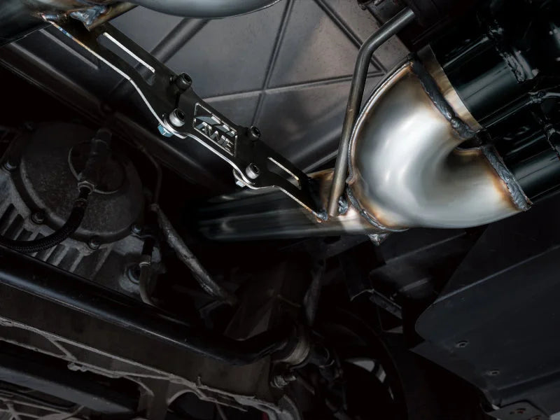 AWE Tuning C6 Chevrolet Corvette Z06/ZR1 Track Edition Axle-Back Exhaust w/ Diamond Black Tips - Side View
