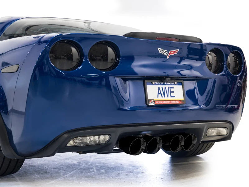 AWE Tuning C6 Chevrolet Corvette Z06/ZR1 Track Edition Axle-Back Exhaust w/ Diamond Black Tips - Additional View 7
