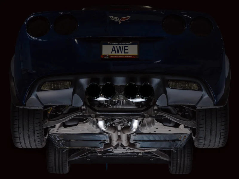 AWE Tuning C6 Chevrolet Corvette Z06/ZR1 Track Edition Axle-Back Exhaust w/ Diamond Black Tips - Additional View 8