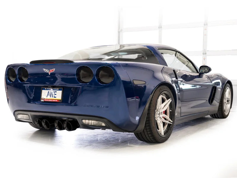 AWE Tuning C6 Chevrolet Corvette Z06/ZR1 Track Edition Axle-Back Exhaust w/ Diamond Black Tips - Additional View 9