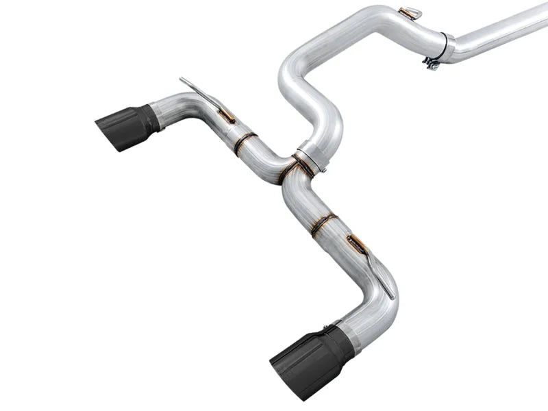 AWE Tuning Ford Focus RS Track Edition Cat-back Exhaust - Diamond Black Tips - Main Product View
