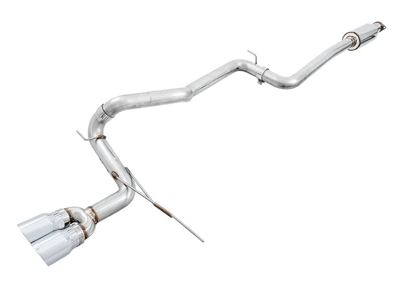 AWE Tuning Ford Focus ST Track Edition Cat-back Exhaust - Chrome Silver Tips - Main Product View