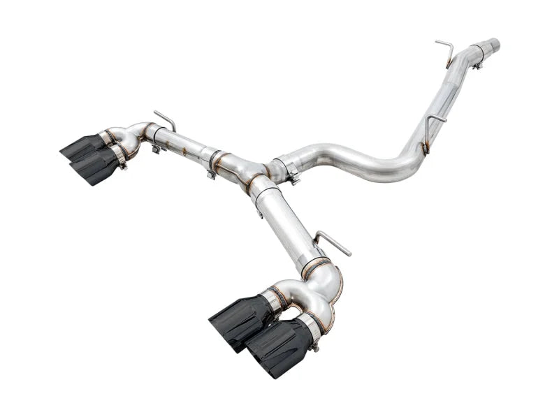 AWE Tuning MK7.5 Golf R Track Edition Exhaust w/Diamond Black Tips 102mm - Main Product View