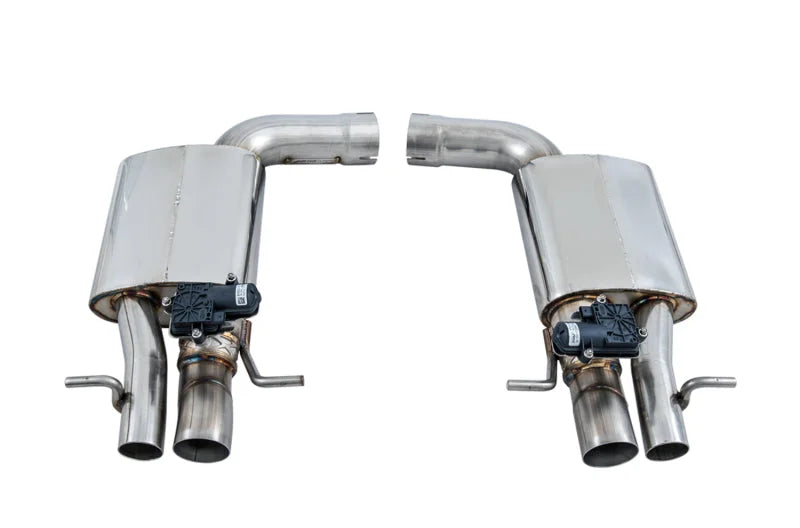 AWE Tuning Mercedes-Benz W205 AMG C63/S Sedan SwitchPath Exhaust System - for Non-DPE Cars - Back View