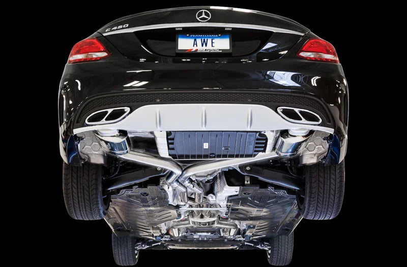AWE Tuning Mercedes-Benz W205 C450 AMG / C400 Touring Edition Exhaust - Detail View
