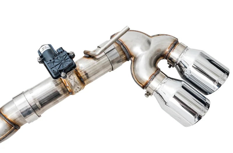 AWE Tuning Mk7 Golf R SwitchPath Exhaust w/Chrome Silver Tips 102mm - Back View