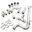 Load image into Gallery viewer, AWE Tuning Mk7 Golf R Track Edition Exhaust w/Chrome Silver Tips 102mm - Side View