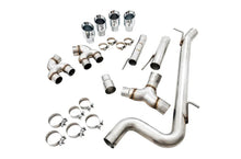 Load image into Gallery viewer, AWE Tuning Mk7 Golf R Track Edition Exhaust w/Chrome Silver Tips 102mm - Side View
