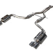 Load image into Gallery viewer, AWE Tuning Panamera Turbo Performance Exhaust System Touring Edition Polished Silver Tips