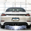 Load image into Gallery viewer, AWE Tuning Porsche 718 Boxster / Cayman SwitchPath Exhaust (PSE Only) - Chrome Silver Tips - Back View