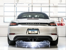 Load image into Gallery viewer, AWE Tuning Porsche 718 Boxster / Cayman Touring Edition Exhaust - Chrome Silver Tips - Back View