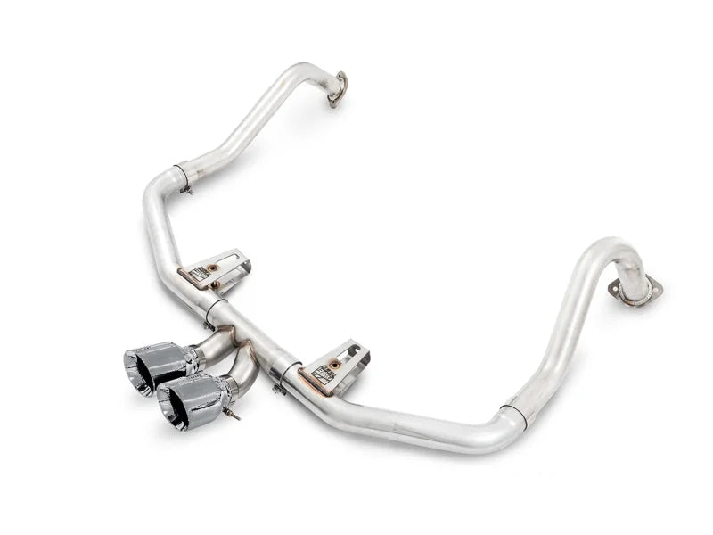 AWE Tuning Porsche 718 Boxster / Cayman Track Edition Exhaust - Chrome Silver Tips - Main Product View