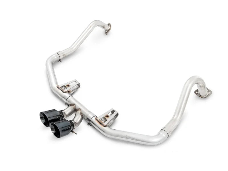 AWE Tuning Porsche 718 Boxster / Cayman Track Edition Exhaust - Diamond Black Tips - Main Product View