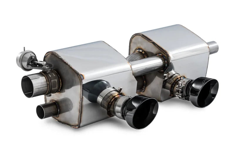 AWE Tuning Porsche 911 (991.2) Carrera / S SwitchPath Exhaust for PSE Cars - Diamond Black Tips - Installation View