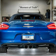 Load image into Gallery viewer, AWE Tuning Porsche 981 Performance Exhaust System - w/Diamond Black Tips - Installation View
