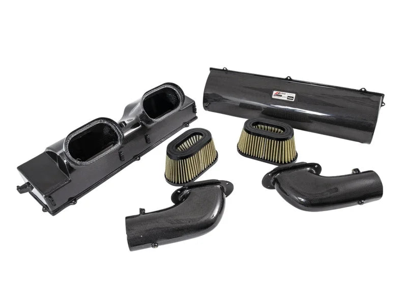 AWE Tuning Porsche 991 (991.2) Turbo and Turbo S S-FLO Carbon Intake - Detail View