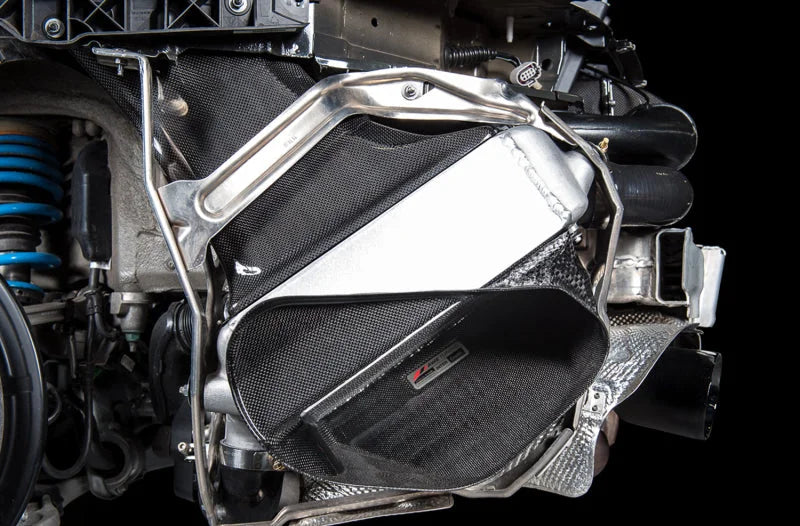 AWE Tuning Porsche 991 (991.2) Turbo/Turbo S Performance Intercooler Kit - Side View