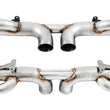 Load image into Gallery viewer, AWE Tuning Porsche 991 GT3 / RS Center Muffler Delete - Diamond Black Tips - Installation View