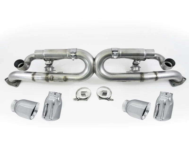 AWE Tuning Porsche 991 SwitchPath Exhaust for Non-PSE Cars Chrome Silver Tips - Main Product View