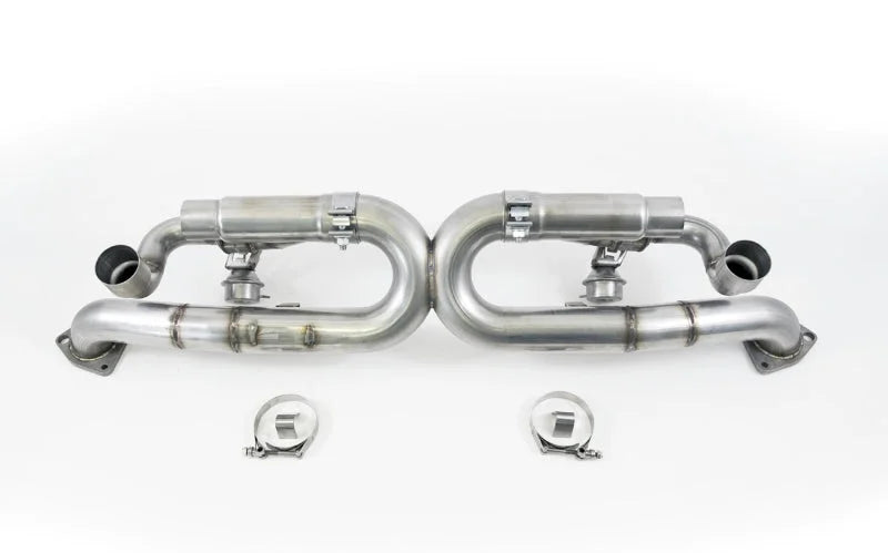 AWE Tuning Porsche 991 SwitchPath Exhaust for PSE Cars Chrome Silver Tips - Main Product View
