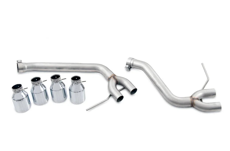 AWE Tuning Porsche Macan Track Edition Exhaust System - Chrome Silver 102mm Tips - Main Product View