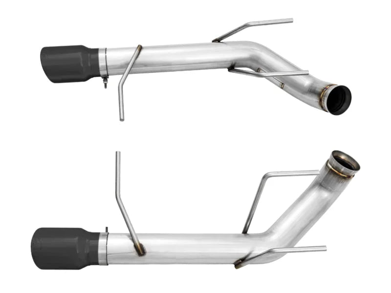 AWE Tuning S197 Mustang GT Axle-back Exhaust - Track Edition (Diamond Black Tips) - Detail View