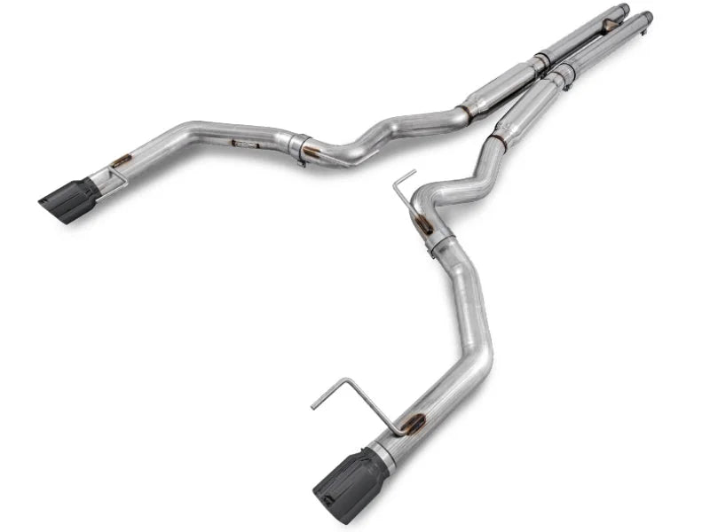 AWE Tuning S550 Mustang GT Cat-back Exhaust - Track Edition (Diamond Black Tips) - Main Product View