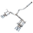 Load image into Gallery viewer, AWE Tuning Subaru STI VA / WRX GV / STI GV Sedan Touring Edition Exhaust - Chrome Silver Tip (102mm) - Main Product View