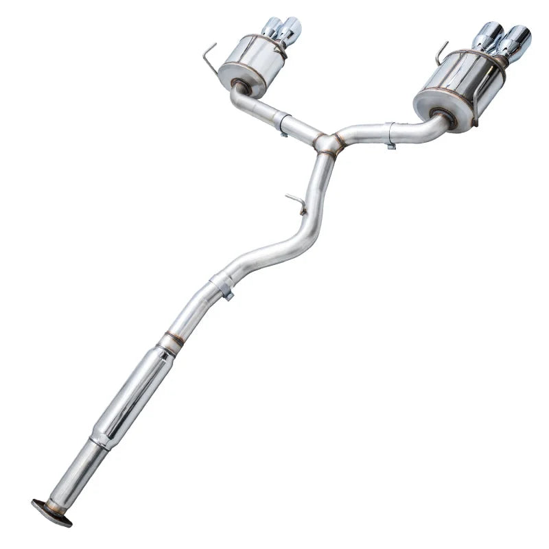 AWE Tuning Subaru STI VA / WRX GV / STI GV Sedan Touring Edition Exhaust - Chrome Silver Tip (102mm) - Additional View 6