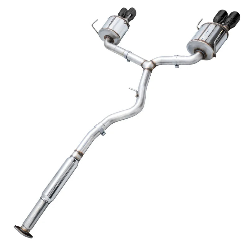 AWE Tuning Subaru STI VA / WRX GV / STI GV Sedan Touring Edition Exhaust - Diamond Black Tip (102mm) - Additional View 6