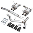 Load image into Gallery viewer, AWE Tuning Subaru STI VA / WRX GV / STI GV Sedan Touring Edition Exhaust - Diamond Black Tip (102mm) - Additional View 7
