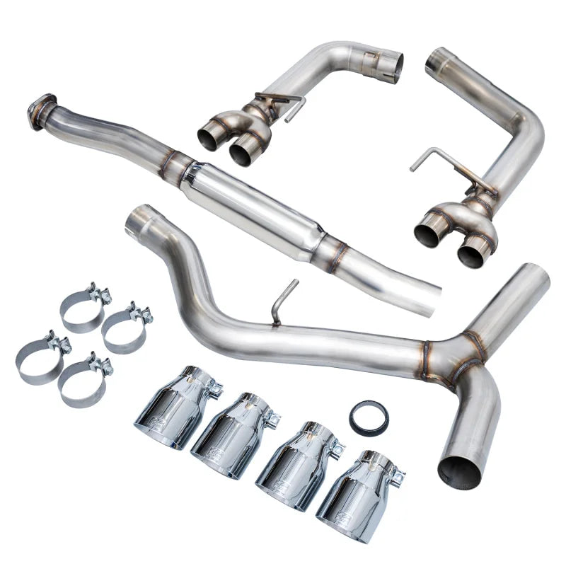 AWE Tuning Subaru WRX/STI VA/GV Sedan Track Edition Exhaust - Chrome Silver Tips (102mm) - Additional View 5