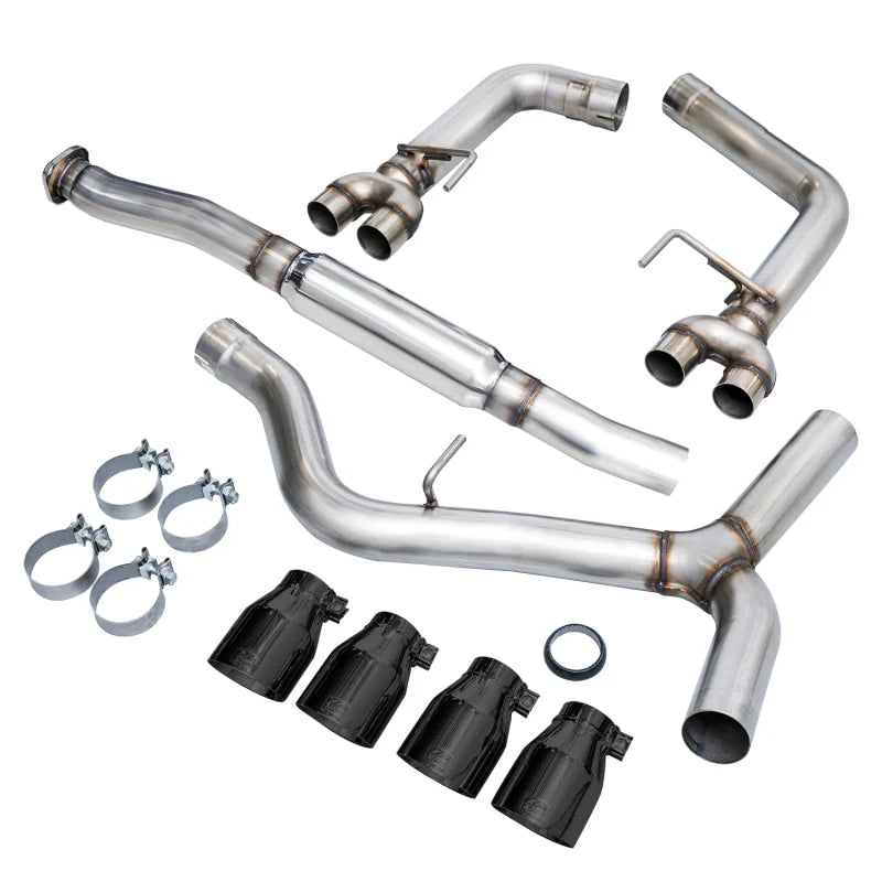 AWE Tuning Subaru WRX/STI VA/GV Sedan Track Edition Exhaust - Diamond Black Tips (102mm) - Additional View 5