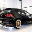 Load image into Gallery viewer, AWE Tuning VW MK7 GTI Touring Edition Exhaust - Chrome Silver Tips - Detail View