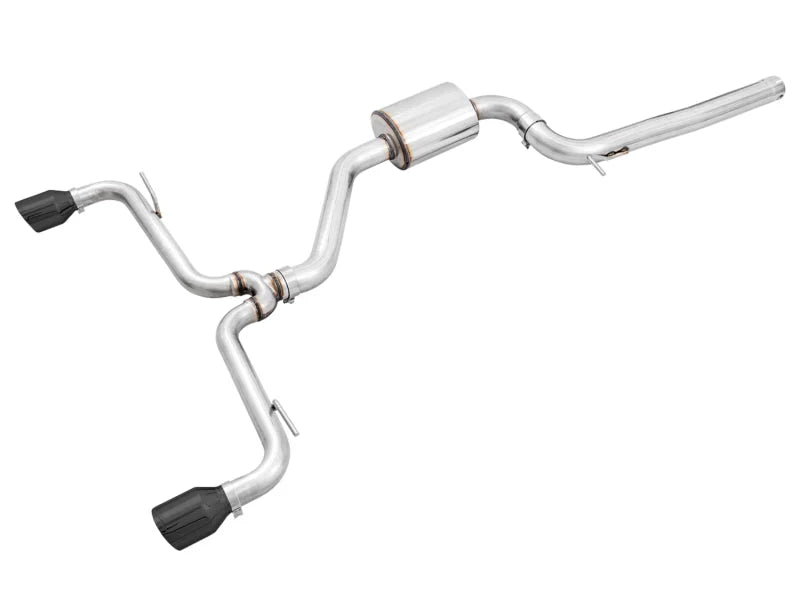 AWE Tuning VW MK7 GTI Track Edition Exhaust - Diamond Black Tips - Main Product View
