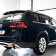Load image into Gallery viewer, AWE Tuning VW MK7 Golf Alltrack/Sportwagen 4Motion Touring Edition Exhaust - Polished Silver Tips - Side View