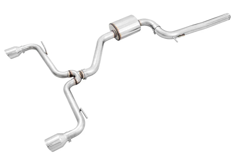 AWE Tuning Volkswagen GTI MK7.5 2.0T Track Edition Exhaust w/Chrome Silver Tips 102mm - Main Product View