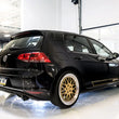 Load image into Gallery viewer, AWE Tuning Volkswagen GTI MK7.5 2.0T Track Edition Exhaust w/Diamond Black Tips 102mm - Side View
