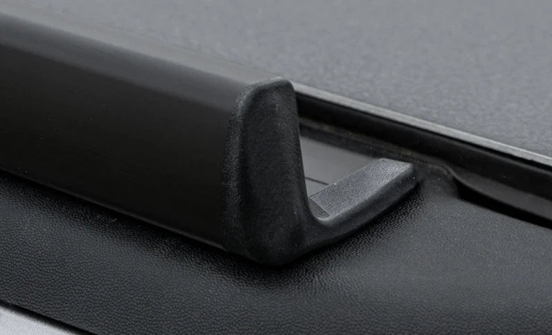 Access ADARAC Aluminum Utility Rails (w/o RamBox) 6ft 4in Bed - Matte Black fits 2019-2024 RAM 2500 / 3500 - Side View