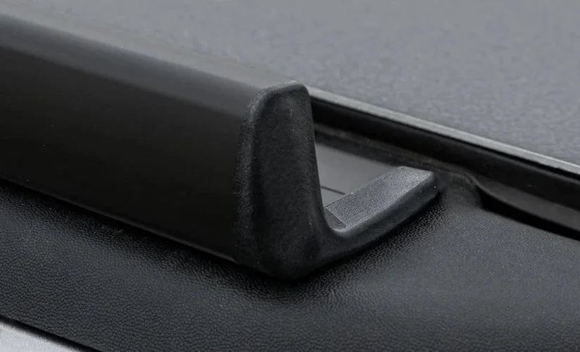 Access ADARAC Aluminum Utility Rails (w/o RamBox) 6ft 4in Bed - Matte Black fits 2019-2024 RAM 2500 / 3500 - Side View