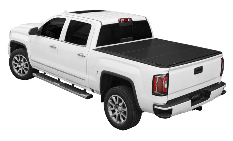 Access LOMAX Tri-Fold Cover 2014-17 Chevy/GMC Full Size 1500 - 5ft 7in Short Bed - Side View