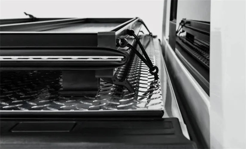 Access LOMAX Tri-Fold Cover Black Urethane 19+ Dodge Ram - 5ft 7in Bed (Except Classic w/o RamBox) - Installation View