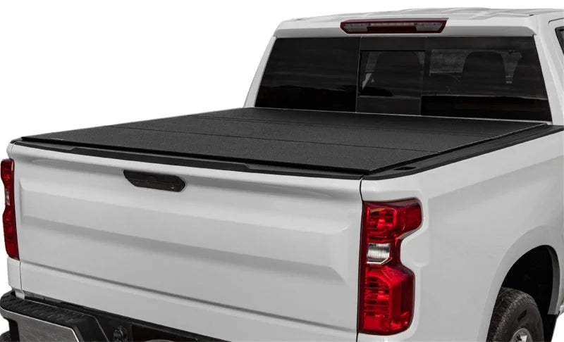 Access LOMAX Tri-Fold Cover Black Urethane Finish 19+ Chevrolet Silverado 1500 - 5ft 8in Bed - Main Product View