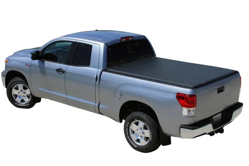 Access Literider Roll-Up Cover 5ft 6in Bed (w/ Deck Rail) fits 07-19 Toyota Tundra - Side View