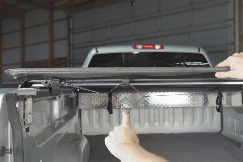 Access Lorado Roll-Up Cover 5ft 7in Bed (Clamps On w/ or w/o Utili-Track) fits 04-15 Nissan Titan Crew Cab - Additional Vi...