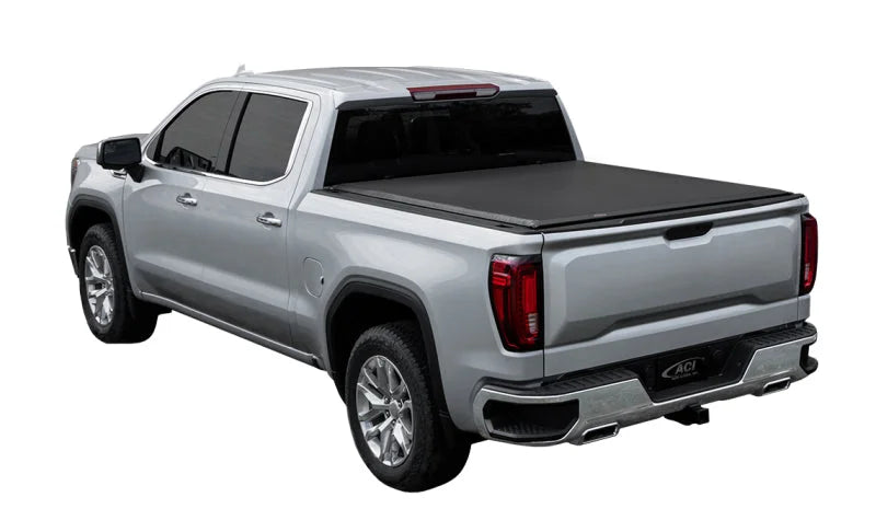 Access Lorado Roll-up Cover Full Size (w/o Bedside Storage Box) fits 2019+ Chevrolet 1500 / GMC 1500 - Back View