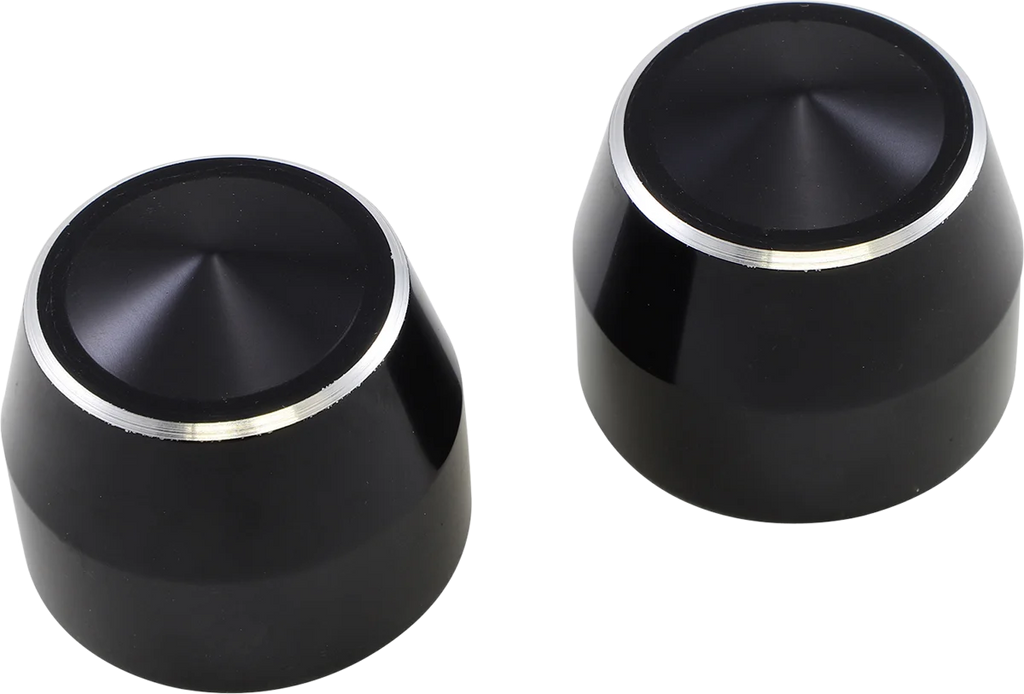 Accutronix Axle Caps - Black - Elite - 25 mm TAC102-EN - Main Product View